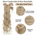 thumbnail image 5 of SEGO Clip in Ponytail Hair Extensions Long Wavy Drawstring Ponytail for Women Natural Black Soft Synthetic Heat Resistant Hairpiece, 5 of 8