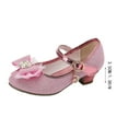 thumbnail image 5 of Girls Dress Shoes Low Heel Princess Flats Flower Wedding Party Glitter Shoes for Kids Toddler Toddler Girl Dress Shoes Open Toe Sandals, 5 of 5