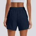 thumbnail image 2 of Annhoo Womens Shorts Summer Elastic Waisted Drawstring Athletic Gym Running Vacation Shorts with Pockets, 2 of 5