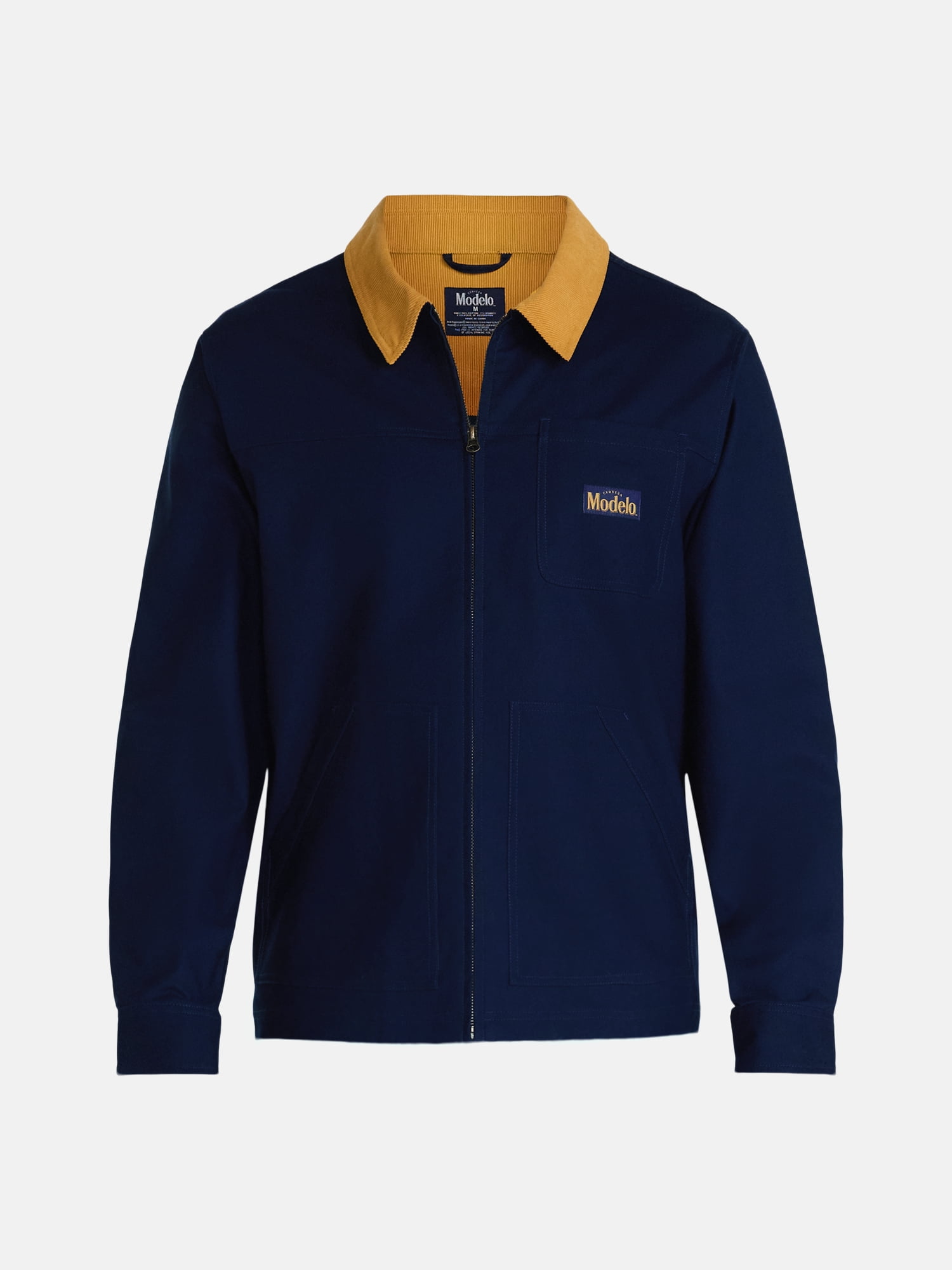 Modelo Men's Graphic Canvas Jacket with Long Sleeves, Sizes S-3XL