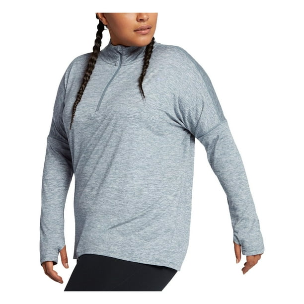 Nike Nike Womens Plus Running Fitness 1/4 Zip Pullover