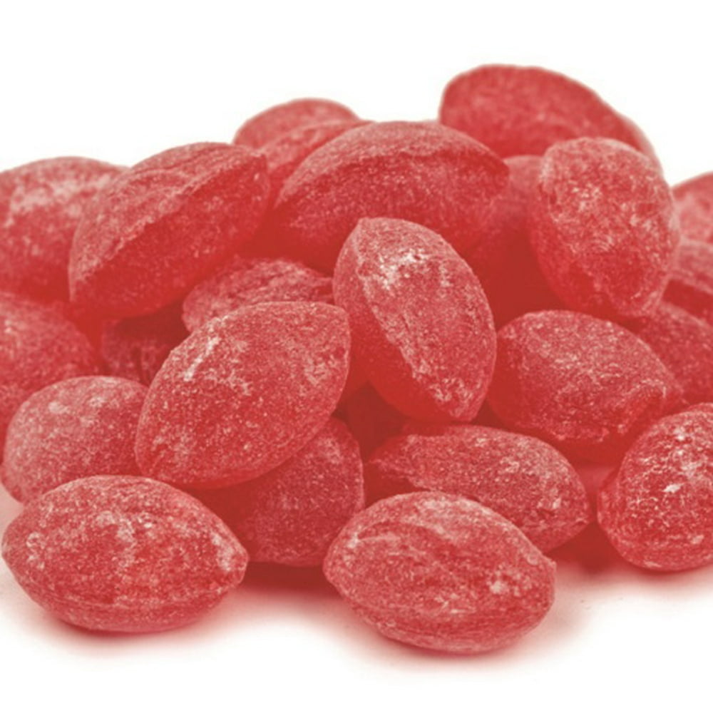 Sanded Cherry Drops Old Fashioned Hard Candy 2 pounds Claey's Candies