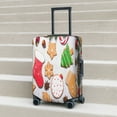 thumbnail image 2 of Lsque Christmas Gingerbread Cookies Printed Luggage Cover, Travel Luggage Protector,Scratch and Dirt Resistant, Fits 18-32 Inch Luggage - Small, 2 of 9