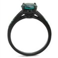 thumbnail image 3 of Luxe Jewelry Designs Women's Stainless Steel Engagement Ring with Blue Zircon Synthetic Glass Stones, 3 of 4