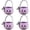 Purple, variant on Halloween Candy Bucket Embroidered Pumpkin Trick or Treat Basket Tote Bag with Bow and Handle Decorative Boo Basket Tote for Holiday Party Favors