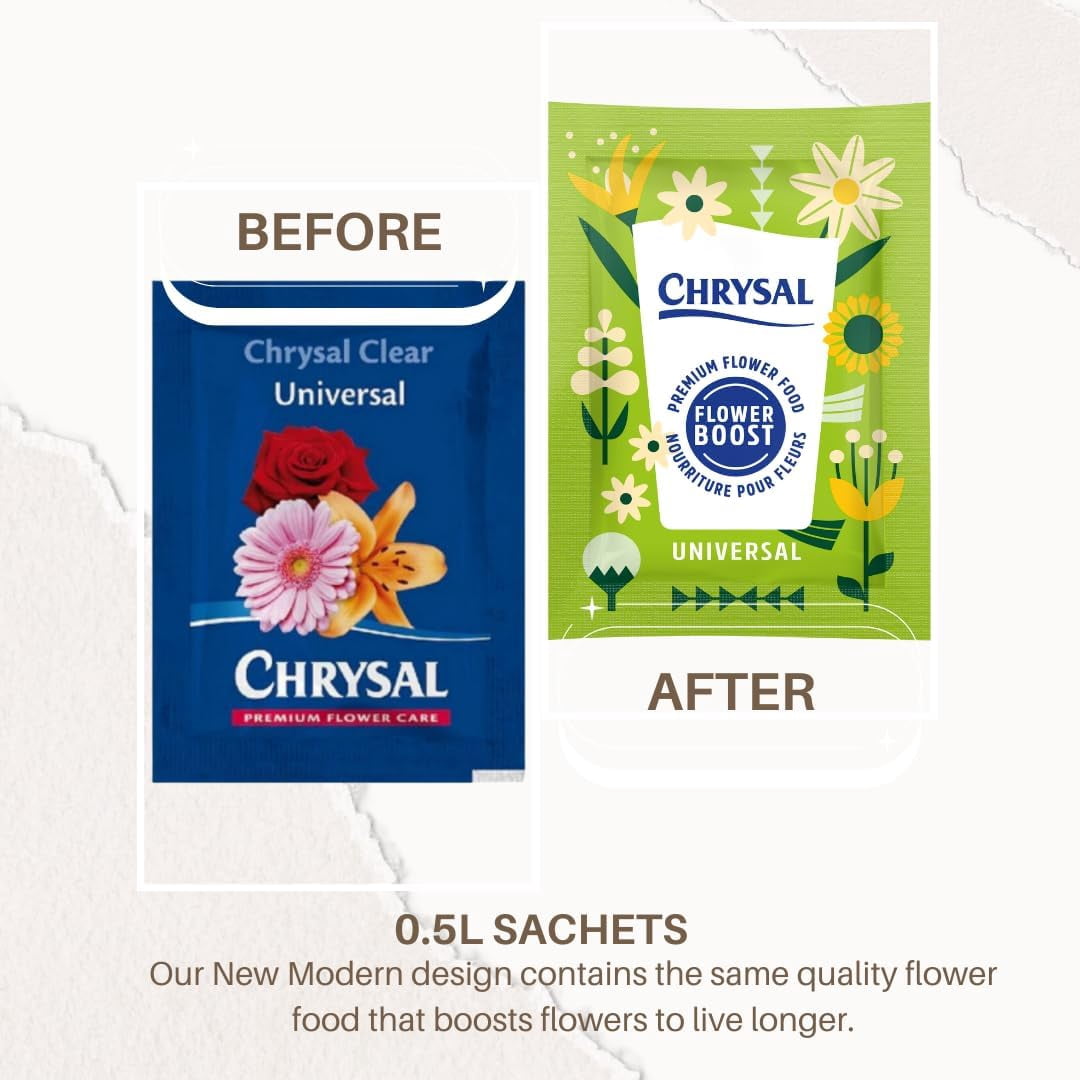 Chrysal Flower Food for Fresh Cut Flowers - 1000 x 5 Gram Packets by Bloomingmore