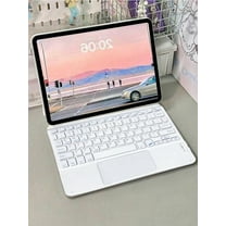 AKKHOO Wireless Bluetooth Keyboard with Touchpad，Ultra-Slim Wireless Keyboard Quiet Portable Design for iOS, Android, Windows and Mac