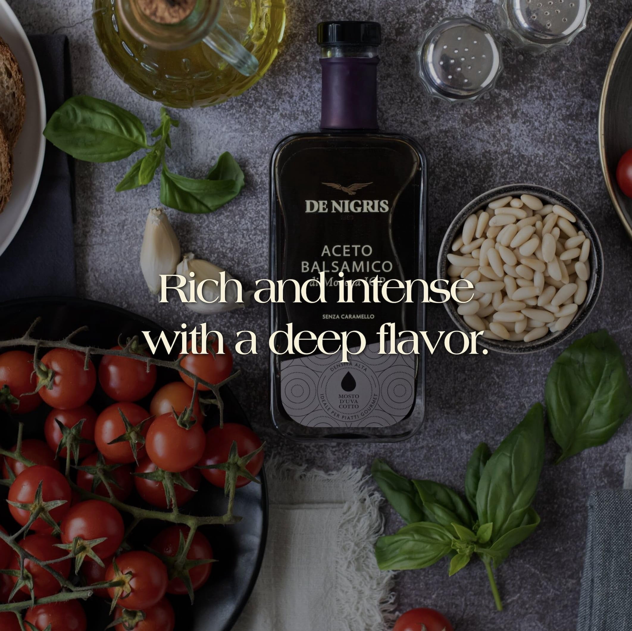 De Nigris balsamic vinegar of Modena Excellence Line Platinum Eagle, 8.5 fl oz (250 ml)