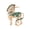 Green, variant on 7829 Portable Horse Pin Comfortable Wear Jewelry With Polished Finish for Daily Wear