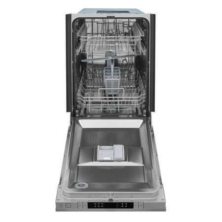 ZLINE - 18" Compact Top Control Built-In Dishwasher with Stainless Steel Tub, 40 dBa - Stainless steel