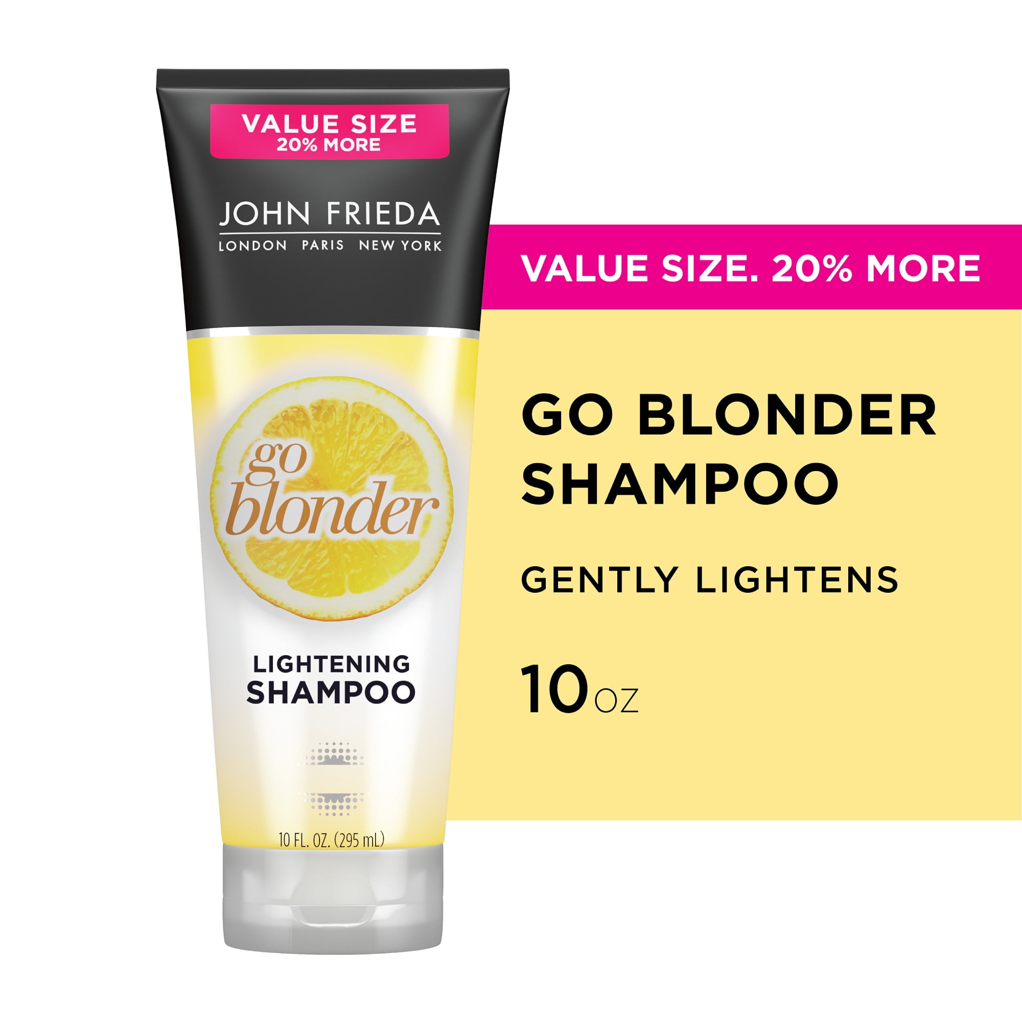 Frieda Sheer Blonde Go Blonder Shampoo Lightening Citrus and Chamomile, 10 oz Value Size -