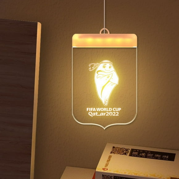 (1 set) 2022 Qatar World Cup pendant mascot small night light souvenir around the mascot (2022 mascot 1)