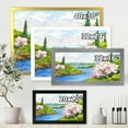 thumbnail image 4 of A Bright Blue Sky Over Spring Landscape 32 in x 24 in Framed Painting Canvas Art Print, by Designart, 4 of 4