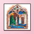 thumbnail image 1 of Cuadros Decorativos Bordado completo casa de Navidad contado punto de cruz 11CT costura de algodón Ndcxsfigh Nuevos Originales, 1 of 1