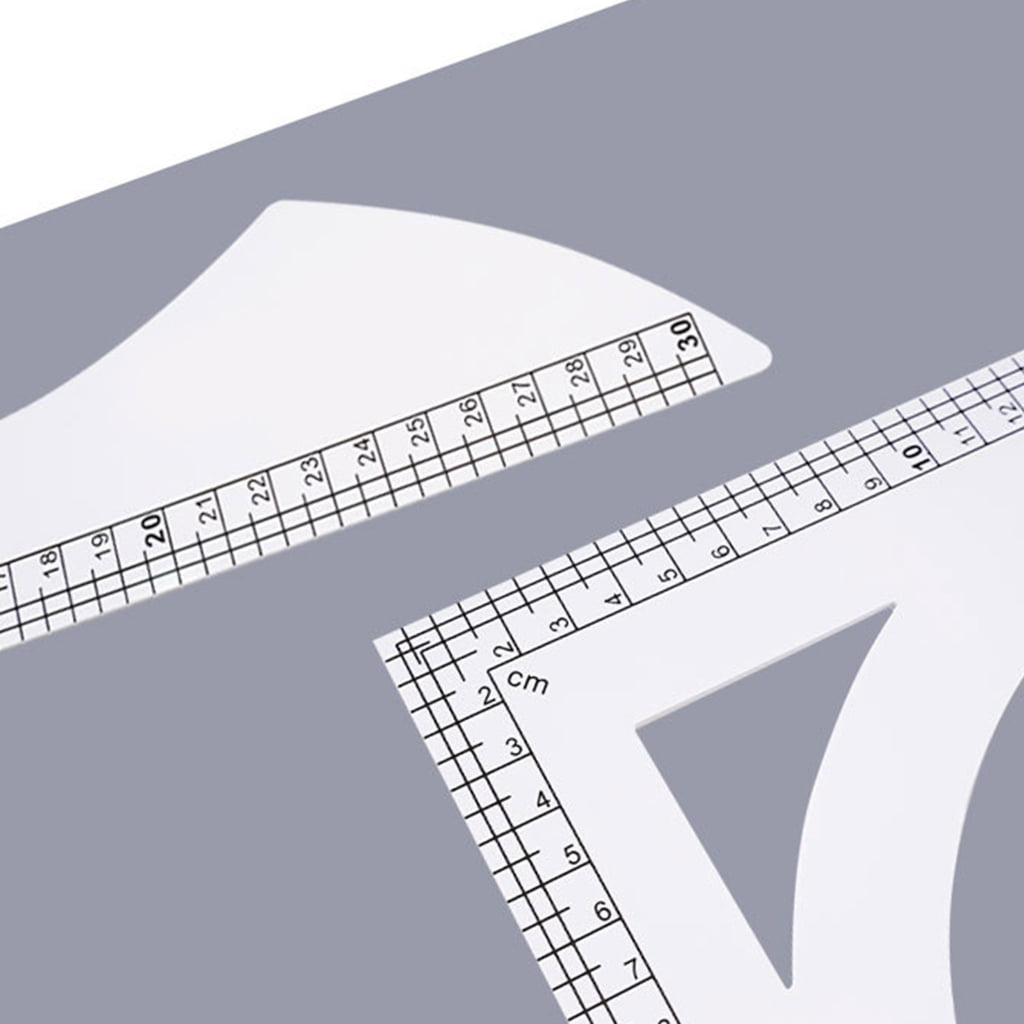 L Shape Curved Ruler L Shaped Quilting Ruler Right Angles Sewing Ruler for Craft