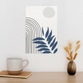 thumbnail image 3 of Soscooter Navy Blue Boho Canvas Wall Art Abstract Wall Decor Minimalist Print Geometric Botanical Lines Painting for Bedroom Office Bathroom,16x24 Inch, 3 of 7