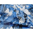thumbnail image 4 of oneOone Rayon Medium Blue Fabric Abstracts Craft Projects Decor Fabric Printed By The Yard 56 Inch Wide-KBO, 4 of 6