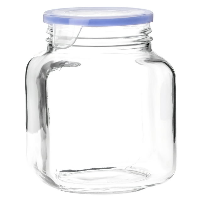 Contenedor de Vidrio Con Tapa de Plástico 1700 Ml Borgonovo SuperBlock