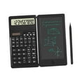 thumbnail image 1 of Desktop Calculator Small Pocket Calculator Silicone Button Lightweight with Writing Tablet and Pen LCD Screen for School, 1 of 5