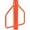 Orange Color, variant on Accreate Ergonomic Fence Post Driver with Handles – Durable Steel for Easy Installation of Wooden & Metal Posts