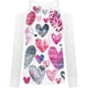 thumbnail image 5 of Blusa de moda para mujer, camisetas de cobertura con cuello en V de manga larga, camisetas sueltas informales con estampado de corazones Pompotops  FGAJ13219, 5 of 5