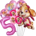 thumbnail image 4 of Conjunto de Globos de la patrulla canina para niños y niñas, decoraciones de ramo de Globos para fiesta de cumpleaños, número 1 ° y 2 °, 32 pulgadas, 4 of 5