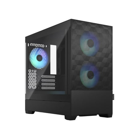 Fractal Design Pop Mini Air RGB Black TG mATX High-Airflow Clear Tempered Glass Window Tower Computer Case