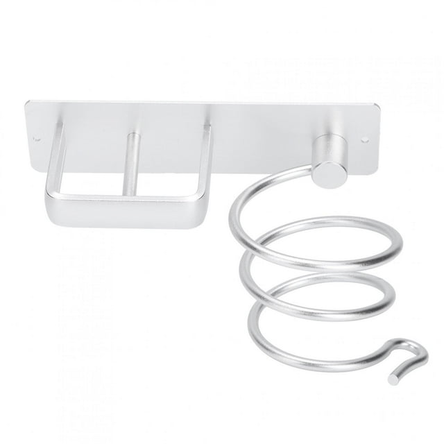 Estante para secador de pelo, estante de aluminio montado en la pared, organizador para secador de pelo, organizador de pared para secador de pelo, experiencia incomparable Jadeshay A