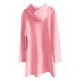 thumbnail image 5 of White Hoodie Womens Sweatshirt Oversized Hoodie Lightweight Zip Up Hoodie Women Men's Long Zip Up Hooded Sweatshirt Casual Lined Jacket For Fall Winter Outdoor Comfortable Warm Pullover, 5 of 6