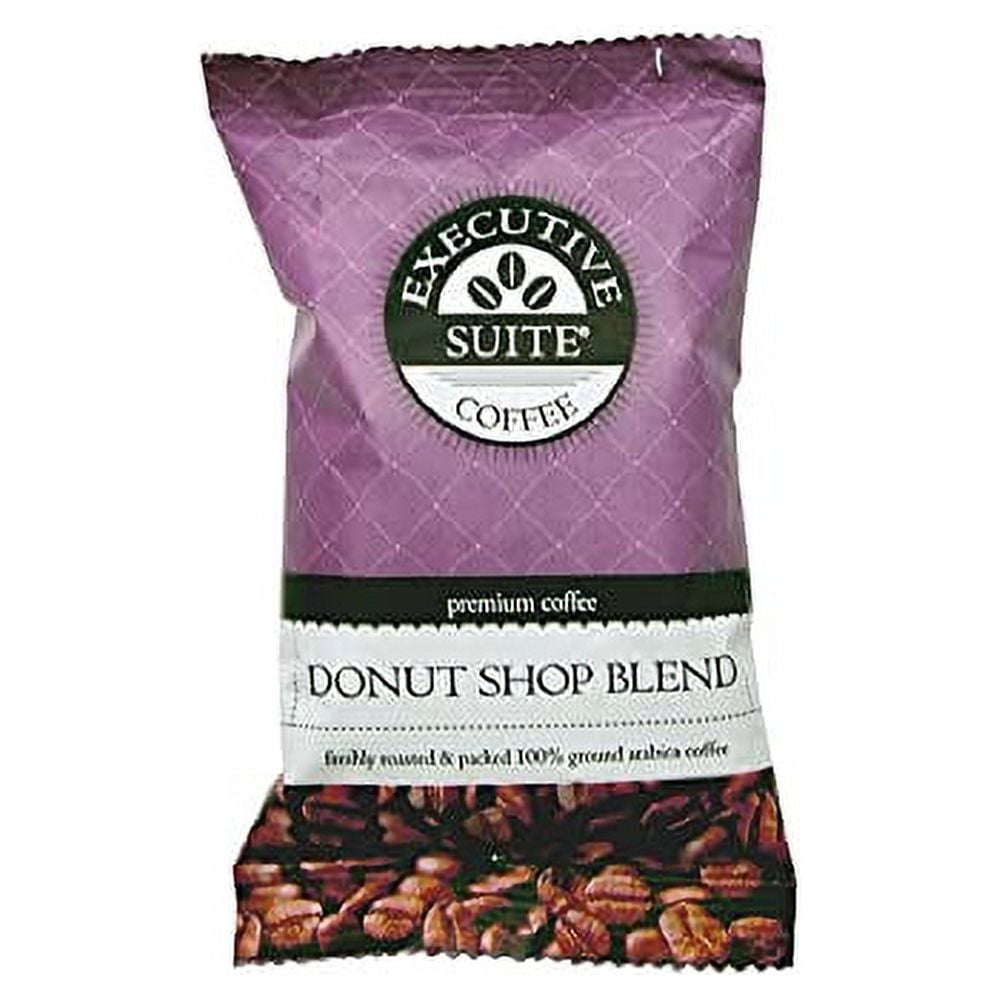 Executive Suite® Donut Shop Regular Blend Coffee, 2 Oz, Box Of 42