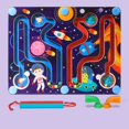 thumbnail image 1 of Magnetic Maze Puzzle for Kids Wooden Labyrinth Game Decompression Educational Toy Gift for Children New, 1 of 1