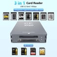 thumbnail image 2 of Lector de tarjetas de memoria Rocketek CFexpress tipo B/XQD/SD USB 3.2, 2 of 7