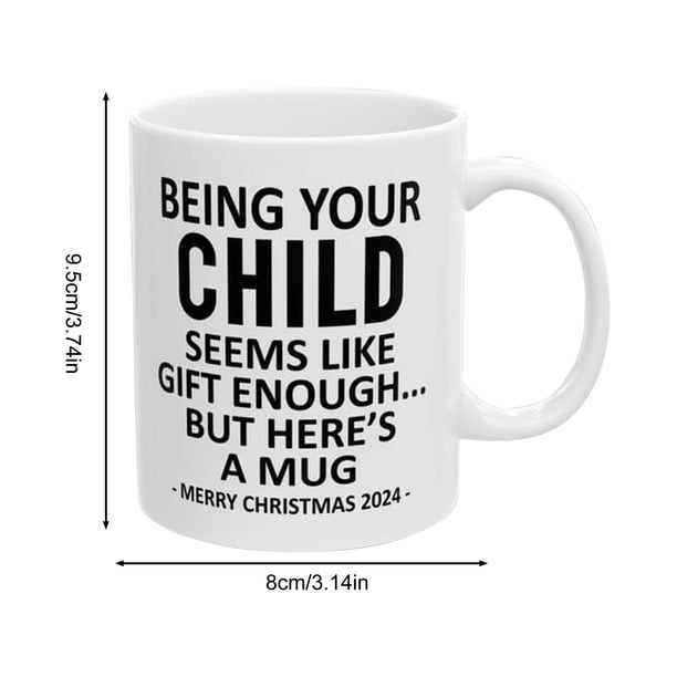 Pisexur Batería de cocina Taza de café de cerámica de 11 oz para tu XX. Parece ser un regalo suficiente. Taza de café novedosa. para la cocina del hogar
