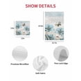 thumbnail image 7 of Spring Floral Kitchen Dish Towels for Drying Dishes Set of 2, Vintage Tulips Flower Butterfly Retro Wood Blue Waffle Weave Microfiber Hand Tea Bathroom Towels Quick Dry & Absorbent Towel 15.7x23.6, 7 of 7