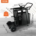 thumbnail image 2 of Carrito de soldadura VEVOR de 2 niveles, 4 cajones, 120 kg de capacidad con ruedas, 2 of 9