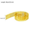 thumbnail image 2 of Unique Bargains Miniature Garden Fence, 35 Inch Long Picket Fence Mini Ornament, Yellow, 2 of 5