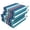Pinstripe Blue, variant on PYPUMSA Outdoor Chair Seat Pads Cushions Set of 4 for Patio Furniture, Water-Resistant Patio Chair Cushions with Ties, High Density Foam Outdoor Seat Cushion, 18.5" X 16" X 3", Yellow Flower