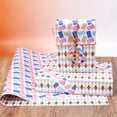 thumbnail image 5 of dajkiuy Christmas Birthday Wrapping Paper, Colorful Foil Birthday Design Gift Wrapping Paper for Christmas, Birthday, Valentine's Day, Wedding Party Gift Decor, 27.6 x 20 Inch, 5 of 5