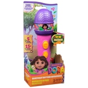 Dora the Explorer, Rainforest Rhythms Microphone with Music & Bilingual Phrases, for Kids Ages 3 and up