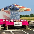 thumbnail image 2 of EAGLE PEAK 10 x 10 Pop up Canopy Tent with 1 Detachable Sidewall, Instant Outdoor Folding Shelter, Stars and Stripes, 2 of 10