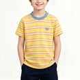 thumbnail image 2 of Asxite Toddler Tshirt Striped Short Sleeve Crew Neck Casual Breathable Summer Tops 3 M-11Y, 2 of 6