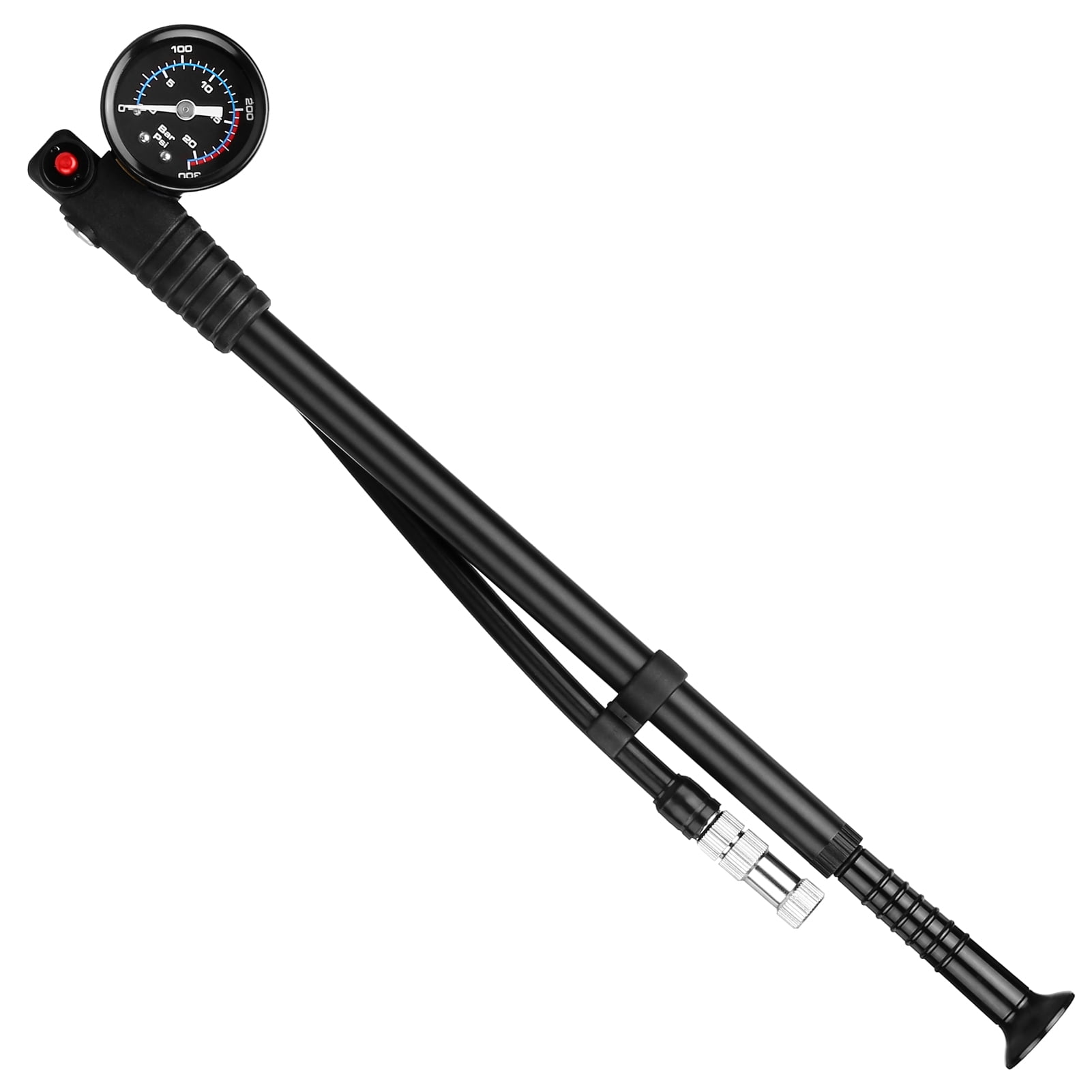 Vistreck Shock Pump High Pressure 300 PSI Air Pump Presta Schrader Valve Mountain Road Bike Pump