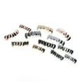 thumbnail image 3 of 1PC Gold Plated Rhinestone Teeth Grillz Gangsta Body Jewelry Mold Kit Hip Hop Tooth Caps Top Bottom Grill Rapper Dental Jewelry BLD, 3 of 6