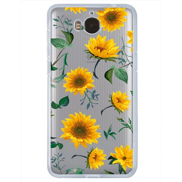 Funda para Huawei Y5P con diseño de Flores Girasoles InstaCase Colección Floral