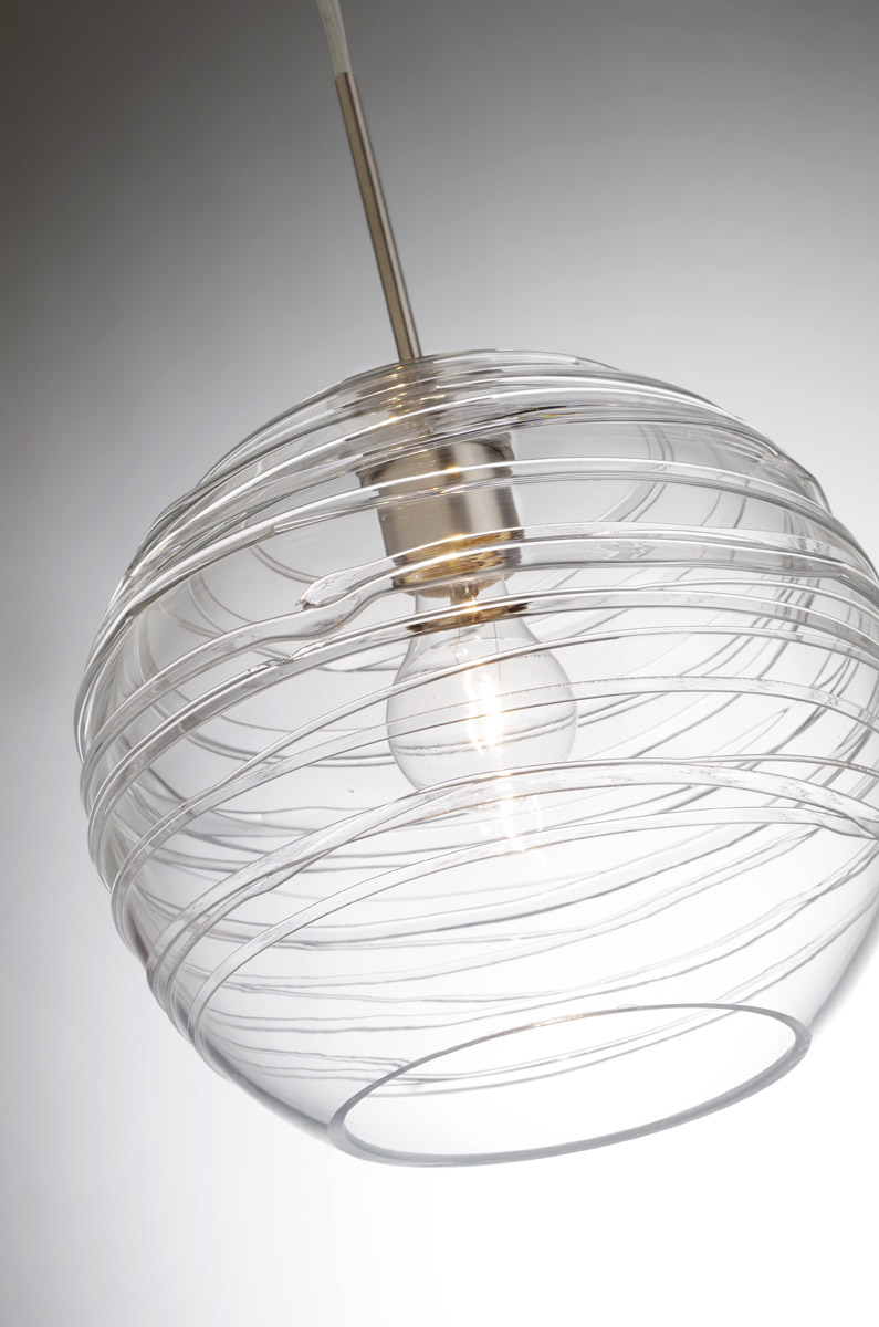 Besa Lighting - Wave 10 - 1 Light Cord Pendant with Dome Canopy In Contemporary - image 3 of 4