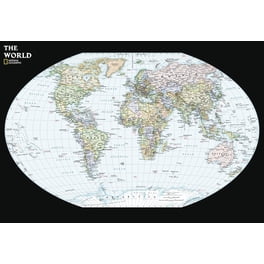 National Geographic South Africa Classic Wall Map - 30.25 X 23.5 Inch Art Print - Political & Physical Detail