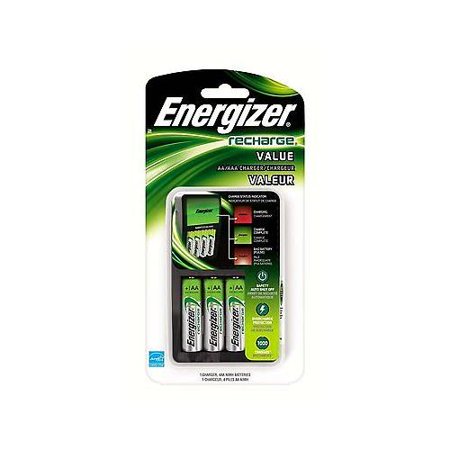 Energizer Value Charger with AA Rechargeable NiMH Batteries CHVCMWB-4, Best (Best Small Battery Charger)