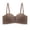 Coffee., variant on Women's Balconette BrasSeamless Push Up Lift Bras Soft Support Sagging Wireless Backless Intimates Bras
