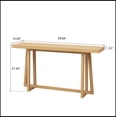 thumbnail image 5 of 59.84'' Console Table, Stylish Rectangular Entryway Table, Outdoor Console Table for Patio, Sturdy Construction Hall Table, Sofa Table for Hallway, Living Room, Bed Room and Patio, 5 of 8