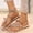 Gold, variant on Women's Butterfly Metallic Rhinestone Sandals Wrap-around Strappy Flat Sandals (Gold 5)